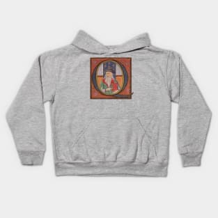 Illuminated Initial Q Kids Hoodie